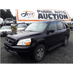 M3 --  2003 HONDA PILOT EXL , Black , 314301  KM's