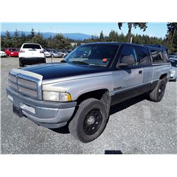F1 --  1998 DODGE RAM EXT CAB 4X4 1500 , Blue , 184461  KM's