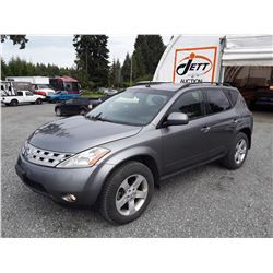 E6 --  2005 NISSAN MURANO SL , Grey , 181535  KM's