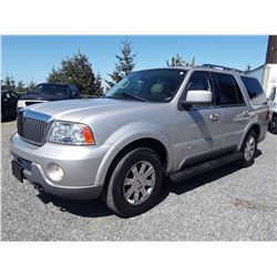 G4 --  2003 LINCOLN NAVIGATOR SUV, GREY, 176,692 KMS DEC'S, X-LEASE