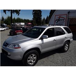 L2 --  2002 ACURA MDX , Grey , 266348  KM's