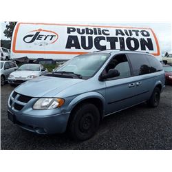 A11 --  2003 DODGE GRAND CARAVAN , Blue , 324676  KM's