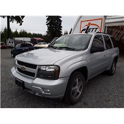 F4 --  2007 CHEVROLET TRAILBLAZER LS , Silver , 161130  KM's
