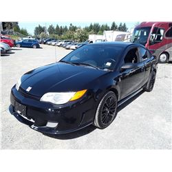 B1 --  2005 SATURN ION REDLINE , Black , 105235  KM's