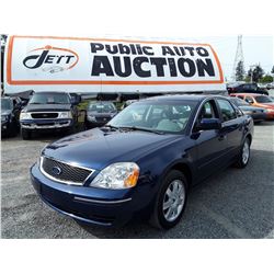 B5 --  2005 FORD 500 SE , Blue , 151590  KM's