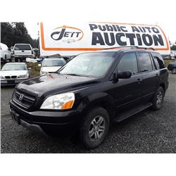 M3 --  2003 HONDA PILOT EXL , Black , 314301  KM's