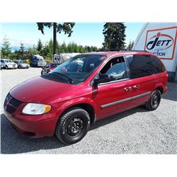 G2 --  2006 DODGE CARAVAN SE , Red , 139400  KM's