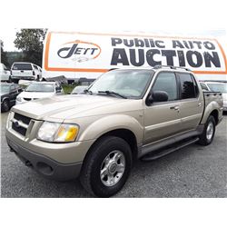 F1 --  2002 FORD EXPLORER SPORT TRAC, BROWN, 220,897 KMS