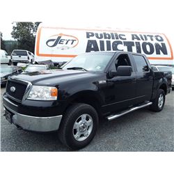K2 --  2006 FORD F150 PICKUP, BLACK, 280,973 KMS