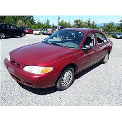 A5 --  1999 FORD ESCORT SE , Red , 292310  KM's  "No Reserve"