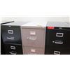 Image 2 : Qty 3 Vertical File Cabinets (HON, Realspace) 15"W x 25"D x 52"H