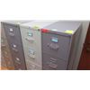 Image 2 : Qty 3 Vertical File Cabinets (HON, etc) 15"W x 25"D x 52"H
