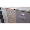 Image 2 : Qty 2 Vertical File Cabinets, Beige and Lt. Gray 15"W x 25"D x 52"H