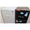Image 2 : Qty 2 Vertical File Cabinets (HON, Steelcase), Black 15"W x 28.5"D x 52.5"H & Lt. Gray 15"W x 25"D x