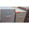 Image 2 : Qty 2 Vertical File Cabinets (HON, etc) Lt. Gray & Beige
