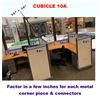 Image 2 : Cubicle System w/ 2 Desks, File Cabinets, 2 Office Chairs