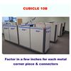 Image 2 : Cubicle System w/ 8 Desks, File Cabinets, 8 Office Chairs