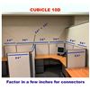Image 2 : Cubicle System w/ 2 Desks, File Cabinets, 2 Office Chairs