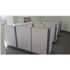 Image 2 : Cubicle System w/ 8 Desks, File Cabinets, 8 Office Chairs