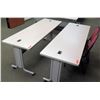 Image 1 : Utility Tables (Desks) w/ Wheels 72" x 24" x 29.5"H & 2 Chairs