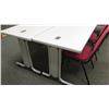 Image 2 : Utility Tables (Desks) w/ Wheels 72" x 24" x 29.5"H & 2 Chairs