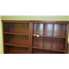Image 2 : Qty 2 Matching Wooden Bookcases (each 35.5" x 12" x 73"H)