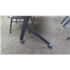 Image 2 : HON Basyx Folding Utility Table (Desk) w/ Wheels 71" x 24" x 29.5"H & 2 Chairs