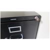 Image 2 : Vertical File Cabinet (HON) Black 15"W x 26D" x 49"H