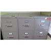 Image 2 : Qty 3 Vertical File Cabinets (HON), Gray 15"W x 26.5"D x 52"H