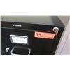 Image 2 : Qty 1 Vertical File Cabinet (HON), Black 15"W x 25"D x 49"H