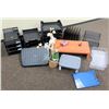 Image 1 : Misc. Office Accessories: Organizer Trays, Risers, Faux Orchid, etc.