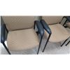 Image 2 : Qty 3 Upholstered Reception Chairs