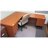 Image 1 : Wooden Desk 48"L x 24" x 30"H w/ Office Chair