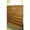 Image 1 : Qty 2 Wooden Bookcases 36" x 12"D x 72"H
