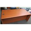 Image 2 : Wooden Desk 72"L x 36"D x 30"H w/ Black Chair