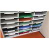 Image 2 : Multi-Slot Mailroom Shelving Unit 29"W x 12"D x 35"H