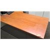 Image 2 : Wooden Desk w/ Overhead Cabinets, File Cabinet & Drawers 60"L x 24"W x 30"H. Monitors Shown in Pictu