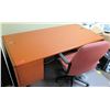 Image 1 : Wooden Desk (72"L x 36"D x 30"H) w/ Office Chair