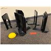 Image 1 : Lot of Gloss Black Bracket Book Ends