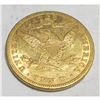 Image 2 : 1881 $10 Gold Liberty