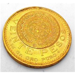 1959 20 Peso Viente Peso Gold Coin