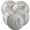 Image 2 : (5) Random Date US Silver Eagles