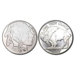 1 oz Buffalo Design Silver Round .999 Pure