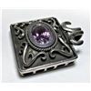 Image 3 : Natural Amethyst Gem set in Solid Sterling