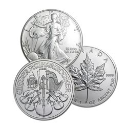 3 pcs. World Silver Bullion CAN-USA-AUST