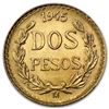Image 1 : 1945 DOS PESO Mexican Gold Coin