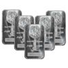 Image 1 : 5 pcs. Morgan Design Silver 1 oz. Bars