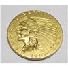 Image 1 : 1910 $2.5 Gold Indian XF AU Grade