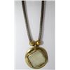 Gold Toned Glass Fashion necklace