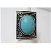 Image 1 : Faux Turquoise Silver Plate Ring